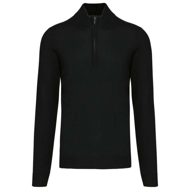 Sweter męski z zamkiem przy szyi