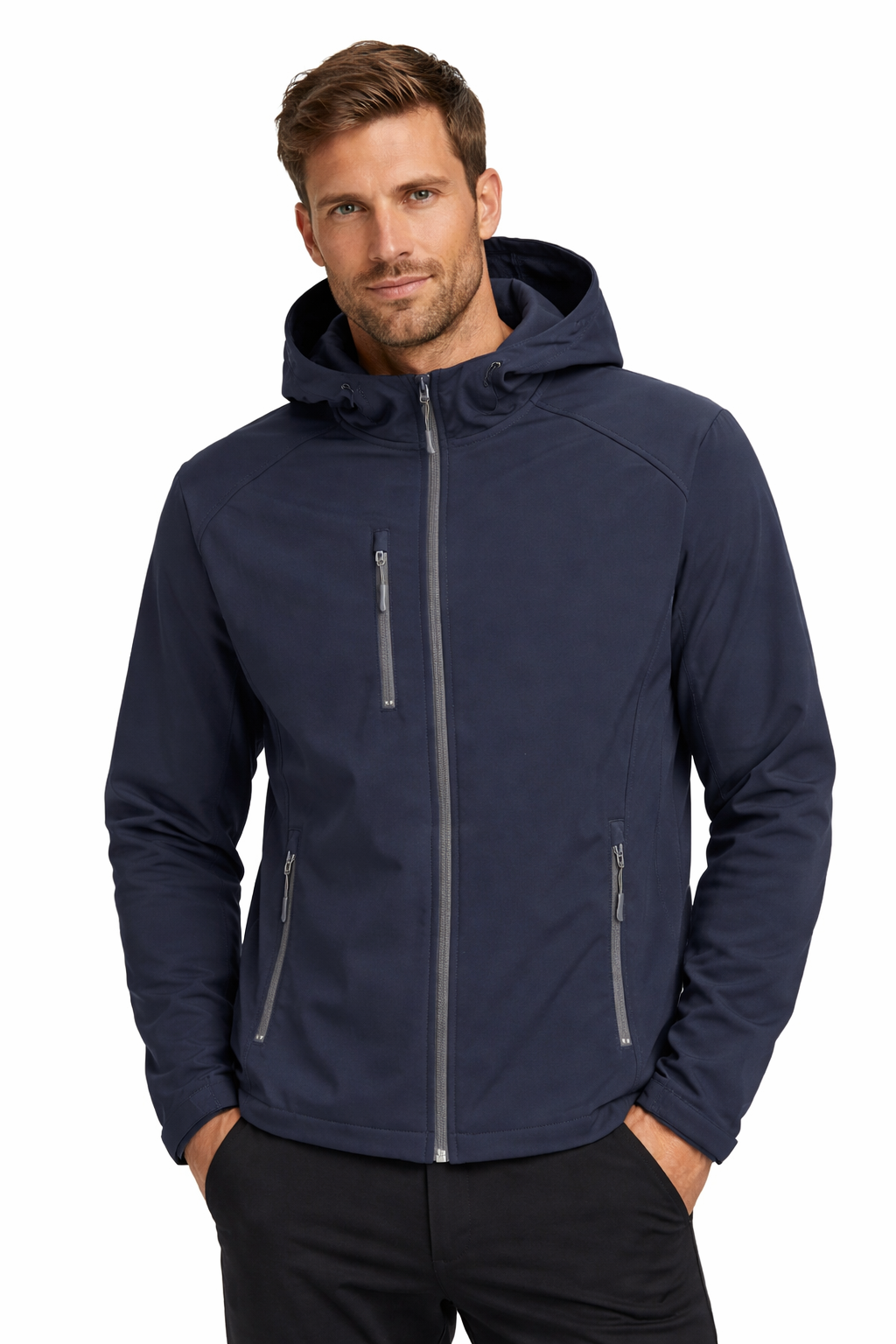 Kurtka softshell męska z kapturem 