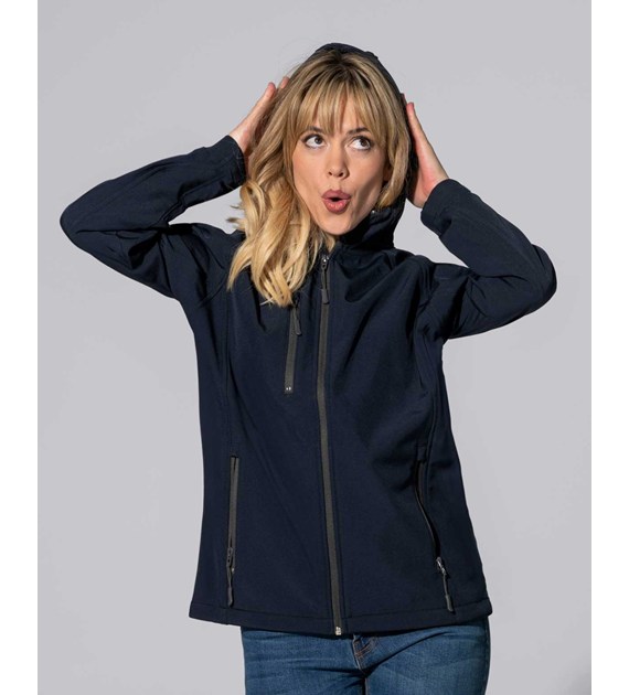 Kurtka softshell damska z kapturem 