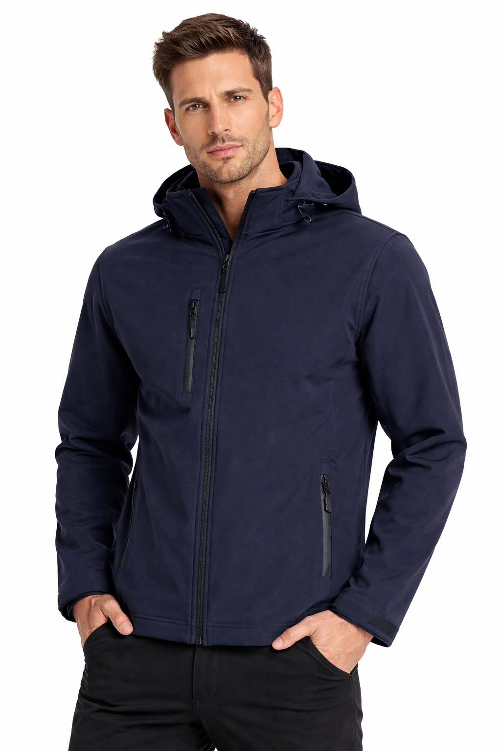 Kurtka softshell męska z kapturem KING 