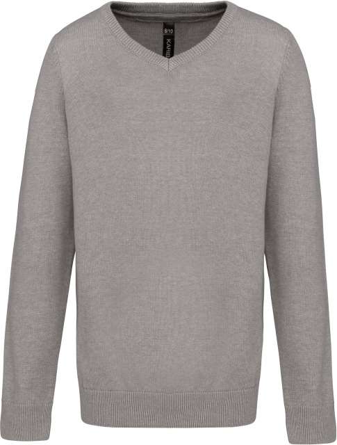 Sweter dziecięcy z dekoltem w serek