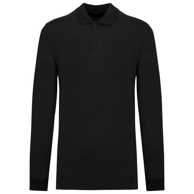 Koszulka polo męska z długim rękawem ORGANIC 180 PIQUÉ