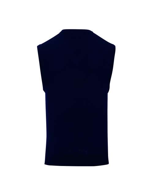 Sweter męski bez rękawów z dekoltem w serek