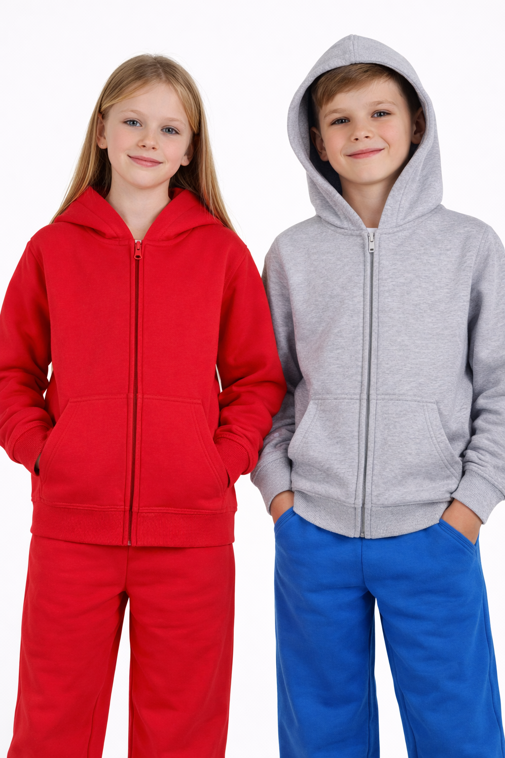 Bluza z kapturem ORGANIC KIDS rozpinana 300gsm