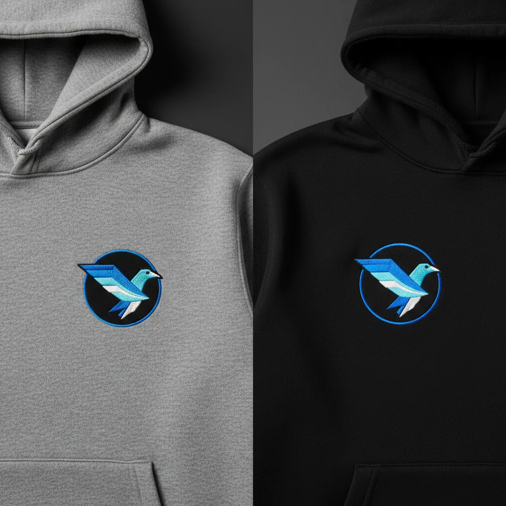 Bluzy firmowe z logo — kiedy wybrać haft, a kiedy DTF? Przewodnik praktyczny