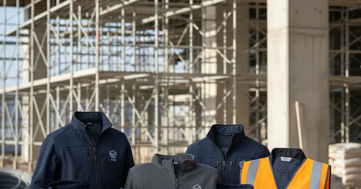 Odzież firmowa dla budownictwa — jak pogodzić widoczność logo, trwałość i BHP