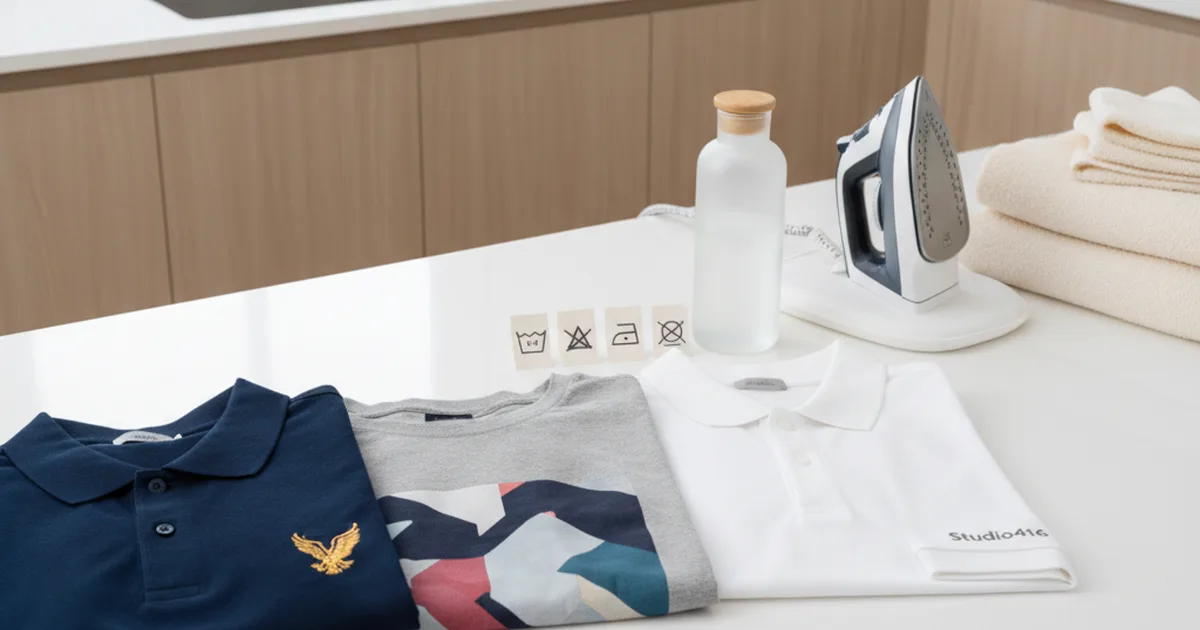 Jak dbać o odzież firmową z haftem i nadrukiem, żeby wyglądała dobrze po wielu praniach