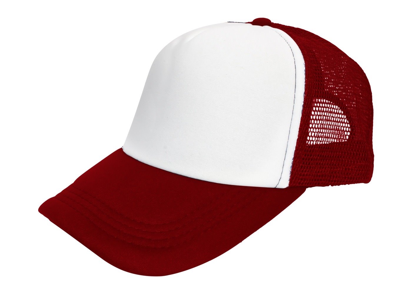 Burgundy/White