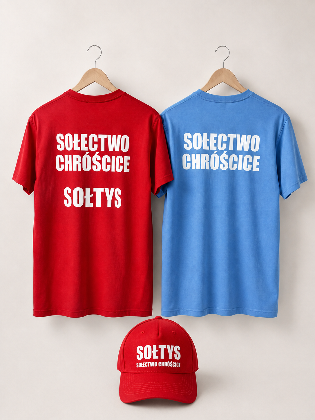 Nadruk DTF na t-shirtach i czapce 